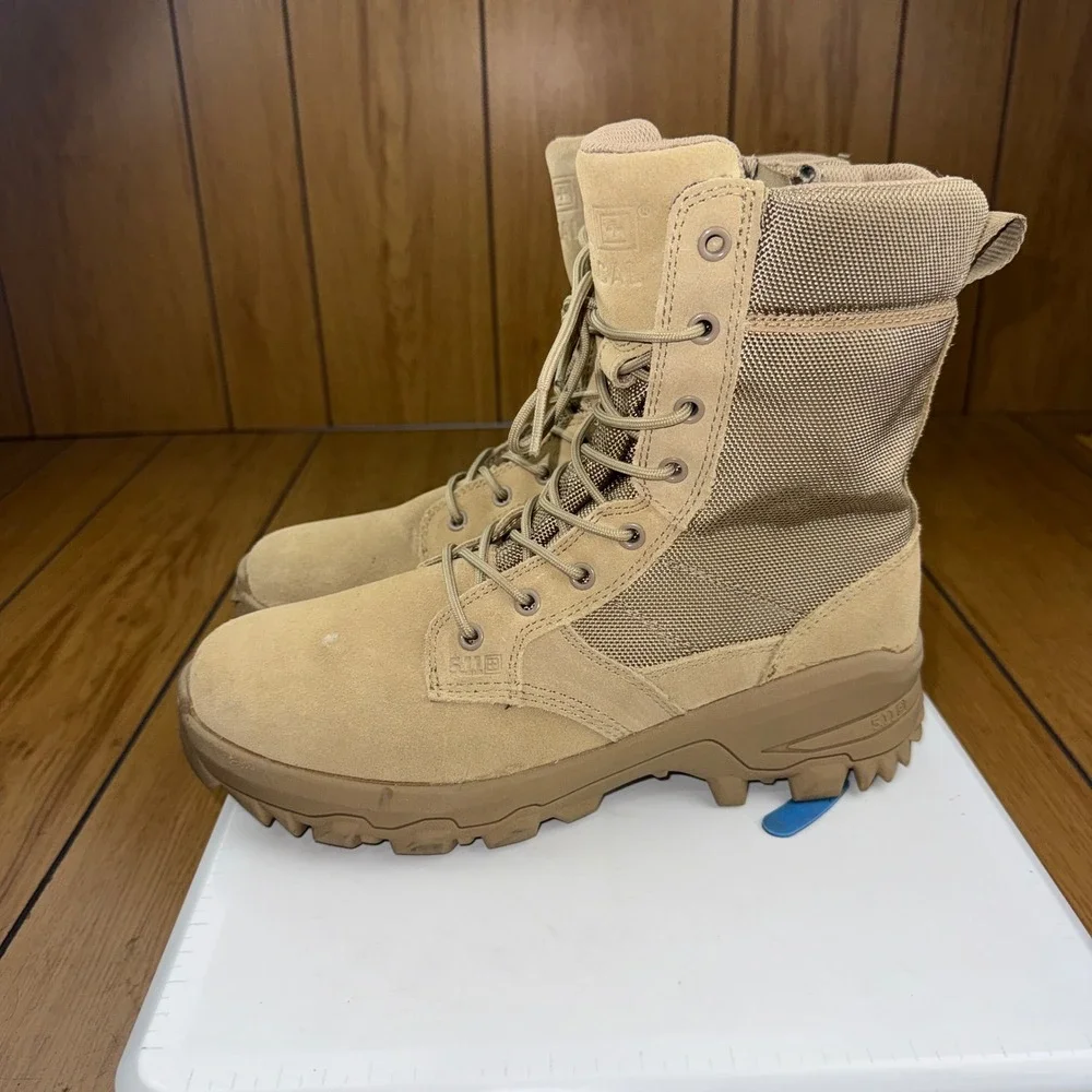 5.11 Tactical Speed 3.0 Desert Side Zip Boots Coyote Brown 12337 Mens 9.5